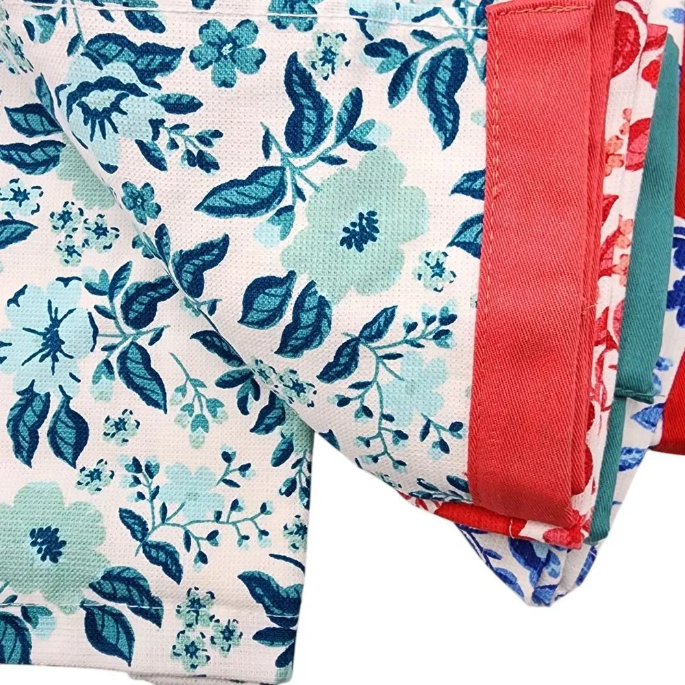 The Pioneer Women Floral Multicolor Cotton‎ Kitchen Towel Set 3pc  20x30in
